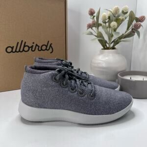 Allbirds Wool Runner-up Mizzles Water-Repellent Sneakers Medium Gray Women 8 NWB